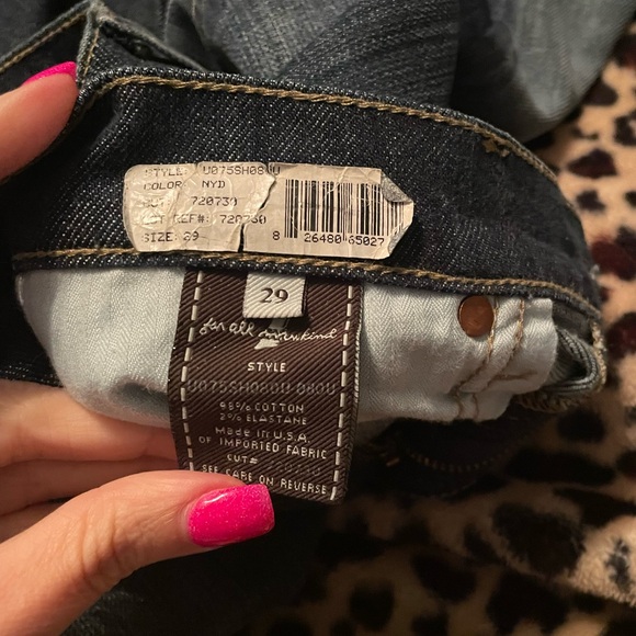 7 for all man kind size 29 low rise flip flop boot cut jeans - Picture 5 of 8